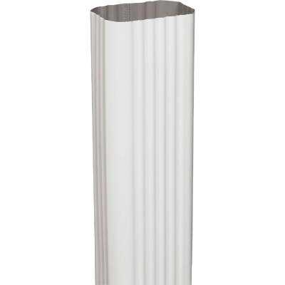 Spectra Metals 2 In. x 3 In. x 15 In. K-Style White Aluminum Downspout Extension