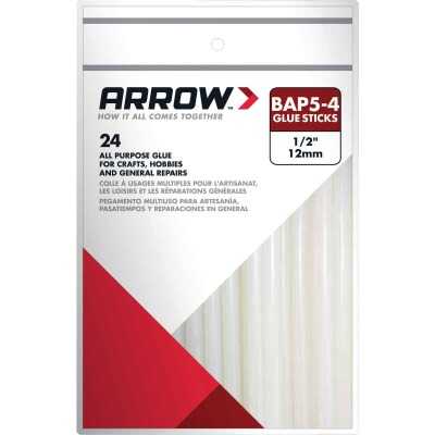 Arrow 4 In. Standard Clear Hot Melt Glue (24-Pack)