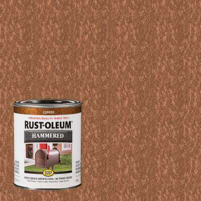 Rust-Oleum Stops Rust Hammered Paint, Copper, 1 Qt.